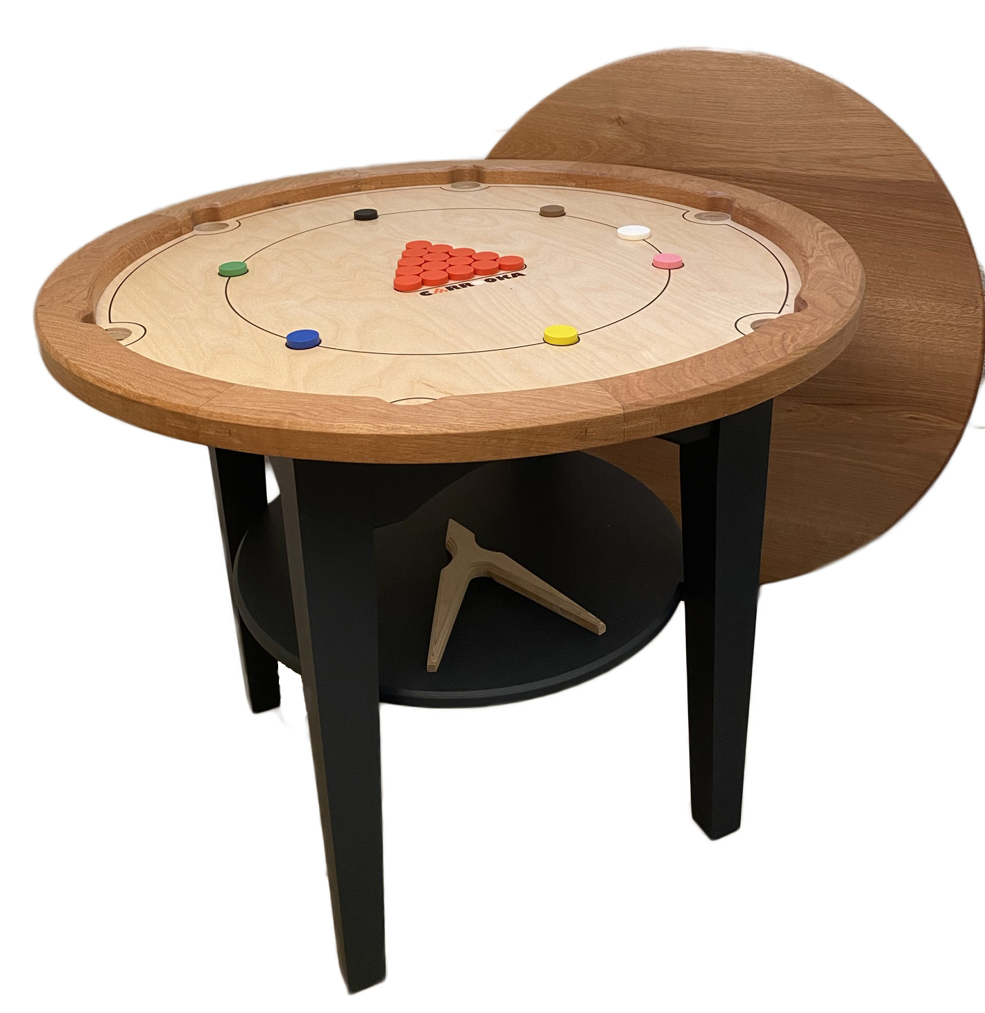 Oak Rail Natural Birch Surface On Legs With Lid