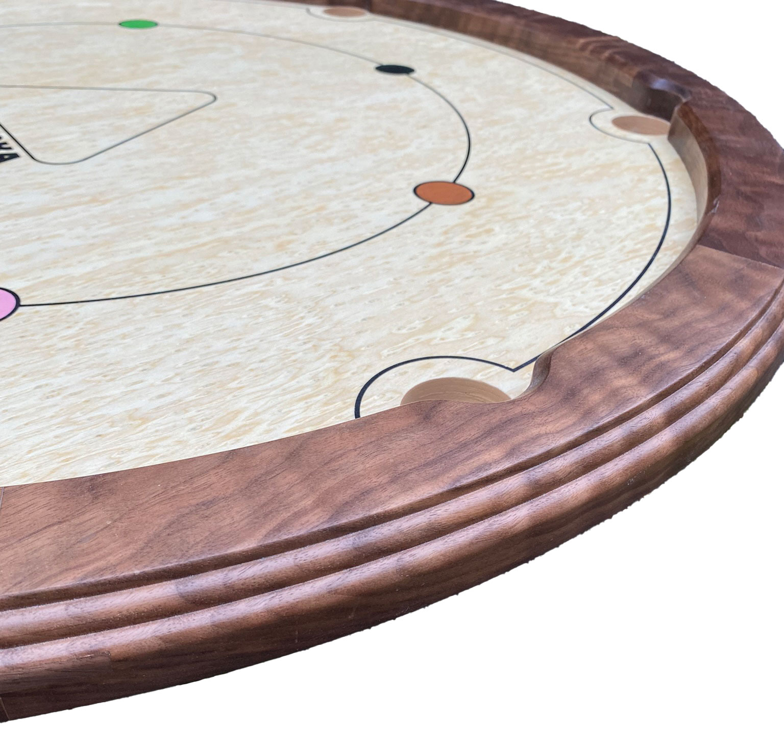 Walnut Rail Birds Eye Effect Surface