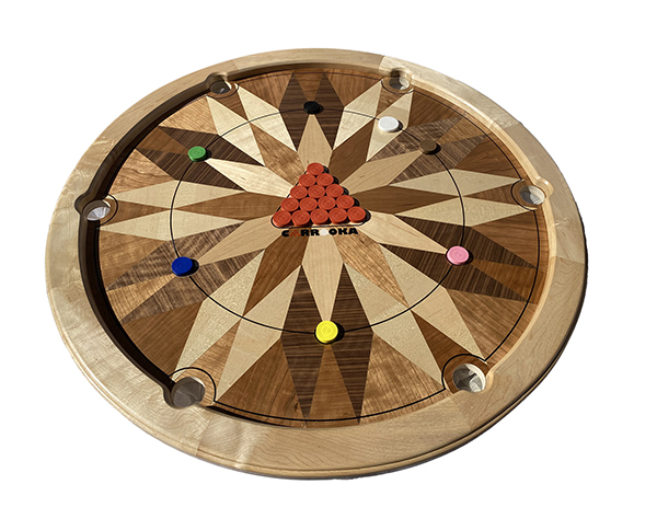 Mariner's Compass Tournament Board - a unique piece by Jack Furnival - Image 5