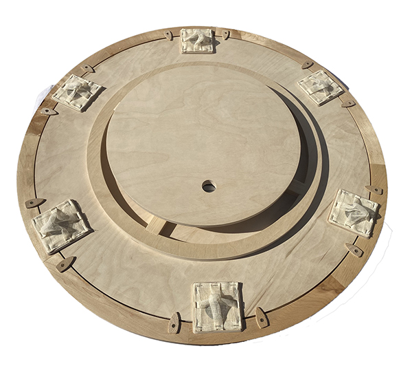 Mariner's Compass Tournament Board - a unique piece by Jack Furnival - Image 6