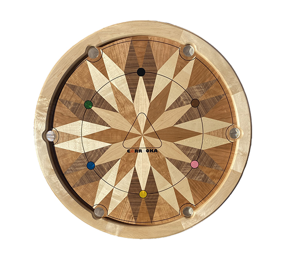 Mariner's Compass Tournament Board - a unique piece by Jack Furnival